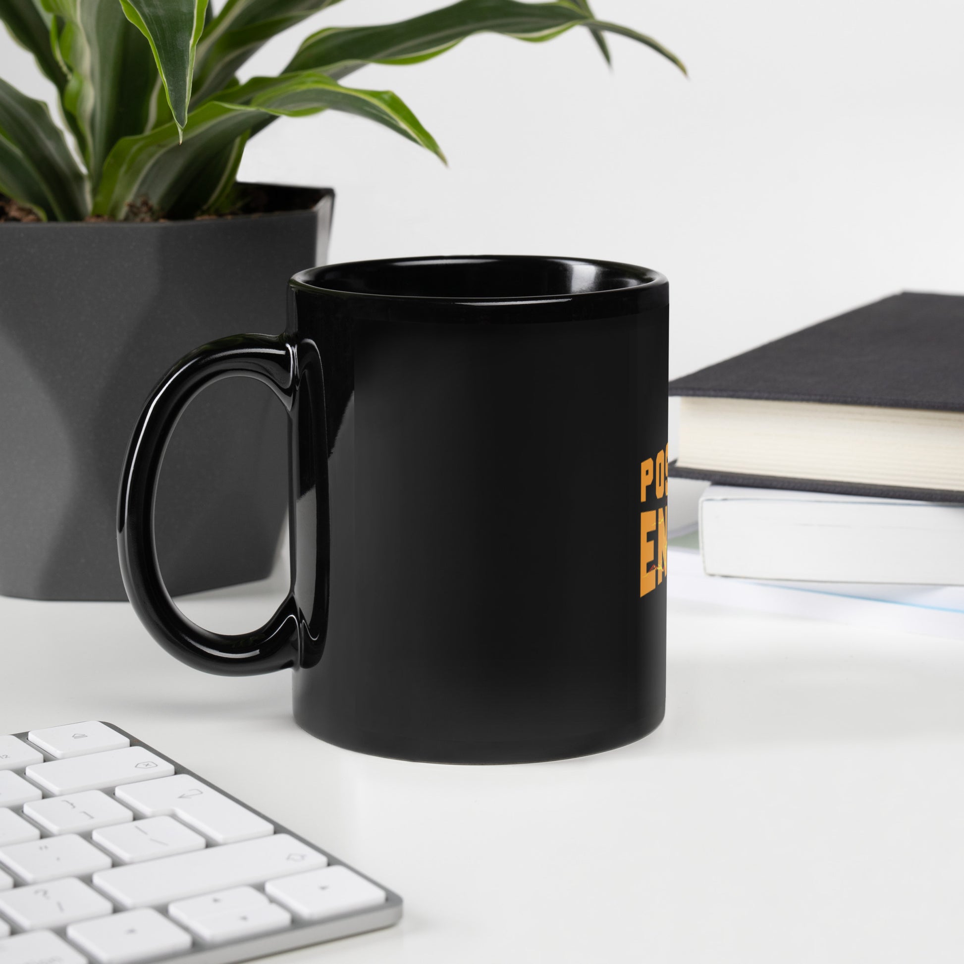 Positive Energy - Black Glossy Mug - JayMayOnline eStore