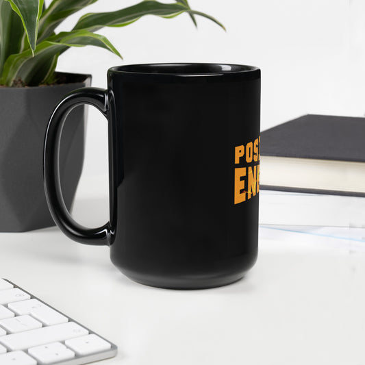 Positive Energy - Black Glossy Mug - JayMayOnline eStore